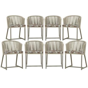 Imagem de 8 Cadeiras De Jantar área Noronha Fendi E6 Trama Original Rami