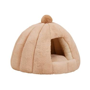 Imagem de Casas De Cães, Cabanas De Tenda Fechadas De Cães, Cachorro Caverna Do Canil Profundo Do Sono Profundo Cão Redondo Canil Kennel Semi-gato Canil Pequeno Coelho De Coelho Outono E Inverno