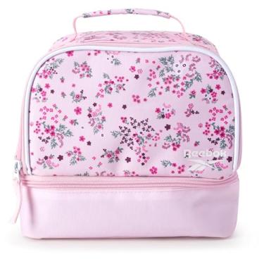 Imagem de Reebok Lancheira infantil – Lancheira escolar leve isolada para meninos e meninas – Lancheiras duráveis para crianças, Remi/Rosa Floral