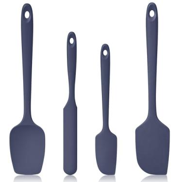 Imagem de Lilybeam Espátulas resistentes ao calor de 150 ºC, conjunto de raspadores de silicone de cozinha seguros para alimentos de alta temperatura para cozinhar, assar, misturar, mexer, mexer, panelas