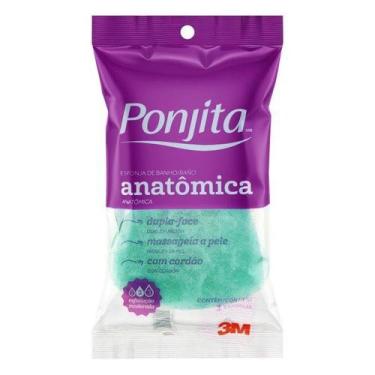 Imagem de Esponja Para Banho Ponjita Acqua Cores Anatômica