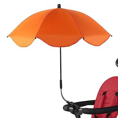 Imagem de Guarda-chuva de carrinhos de criança | Carrinho de guarda-sol para crianças - Guarda-sol de cadeira portát para carrinho de criança, clipe de proteção UV no carrinho de guarda-chuva para Hoghaki