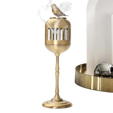 Imagem de Suporte de queimador de incenso, queimador de incenso de metal para aromaterapia | Decorações de casa portátil para decoração de mesa de aromaterapia, ambientador de quarto, centro de mesa para casa