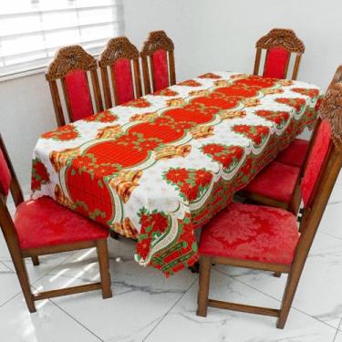 Imagem de Toalha de Mesa Natalina 10 Lugares 3,00m x 1,40m Oxford (Cor 14)