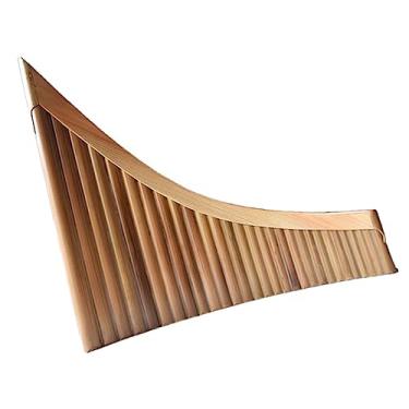 Imagem de Flauta Panpipe de bambu amargo com 29 tubos em chave G para desempenho profissional
