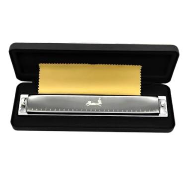 Imagem de Gaita profissional para iniciantes, 28 furos, ampla gama de gaita polifônica, chave C, prática profissional