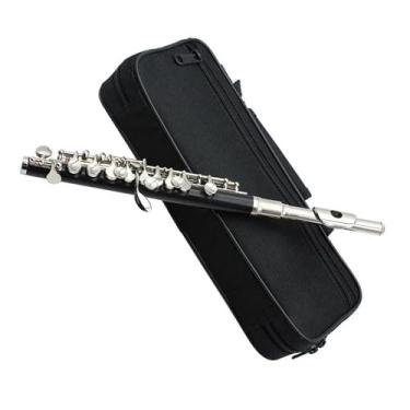 Imagem de Flauta Outfit Profissional 16 Furo Fechado Tom C Flauta Material Banhado a Prata Cobre Branco