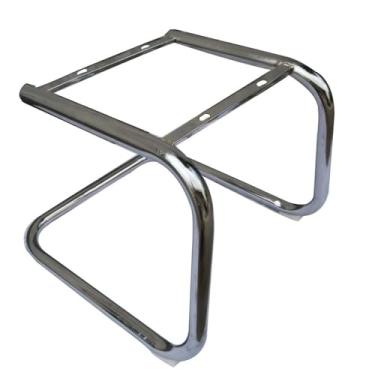Imagem de KiBcsLic Base de cadeira de mesa de aço, acessório de móveis, substituição da base da cadeira cantilever para cadeira ao ar livre