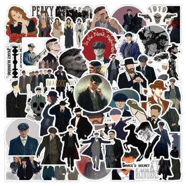 Imagem de Adesivos Peakys Blinders, vinil impermeável, anime, 50 unidades