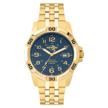 Imagem de Relógio Mormaii Masculino Steel Basic Dourado - MO2317AE/1A
