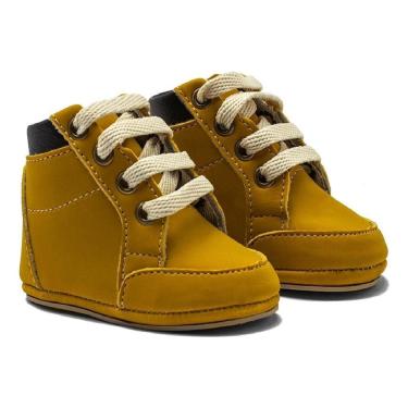 Imagem de Tênis Infantil Cano Alto Cadarço Bebê Estilo Conforto-Masculino