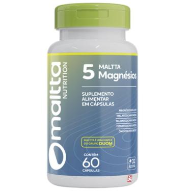 Imagem de MALTTA 5 MAGNÉSIOS QUELATO + MALATO + TAURATO + CITRATO + ÓXIDO 60 CÁPSULAS - MALTTA NUTRITION-Unissex
