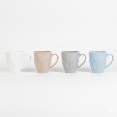 Imagem de Kit 4 Caneca Chá Café Branca Edros 338 ml Germer Porcelanas
