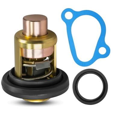 Imagem de Termostato de motor de barco com anel de vedação adequado para Honda Outboard BF20hp Thru 130hp Honda BF25A BF30A 4 tempos 1999-2003 Substituir 19351-ZV5-000 19300-ZV5-043
