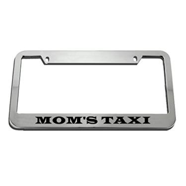 Imagem de Speedy Pros Suporte de etiqueta para placa de carro Mom'S Taxi