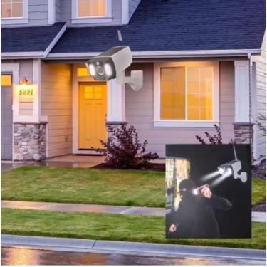 Imagem de Câmera Manequim Falsa Painel Solar Luz Led Piscando Sensor - nakasaki