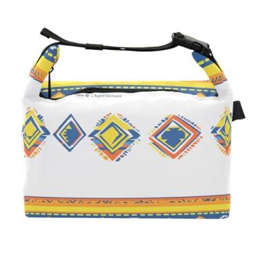 Imagem de STAYTOP Lancheira estilo asteca com fivela de alça, lancheira isolada para meninos e meninas, lancheira térmica para trabalho escolar