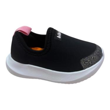Imagem de Tênis Infantil Bibi Flash Preto/Rosa Doce (Preto, BR, Criança de 1 a 3 anos, Numérico, P, 22)