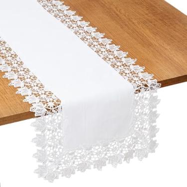 Imagem de Caminho De Mesa Renda Guipir Rosas Rafimex Elegância E Qualidade 40x225Cm