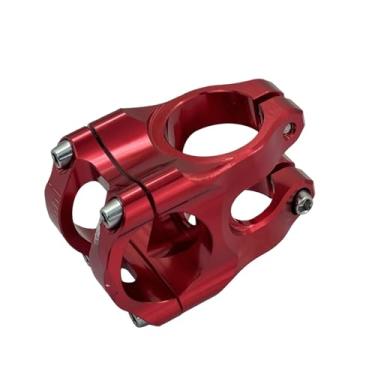 Imagem de Mesa de guidão leve de 31,8 mm para bicicleta de MTB Racing, feita em liga de alumínio CNC, ideal para downhill e mountain bike. Acessório para bicicleta.(RED)