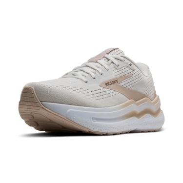 Imagem de Brooks Tênis de corrida e caminhada feminino Ghost Max 2 Neutral, Branco/amêndoa/caramelo, 39