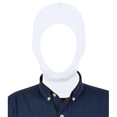 Imagem de Gaoin Máscara Zentai Unissex Com Capuz Aberto Para Festas À Fantasia (Branca)