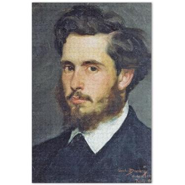 Imagem de Quebra-cabeça adulto com estampa de Claude Monet, 1000 peças, presentes para amantes de quebra-cabeças, arte, cenário, flor, 75 x 40 cm