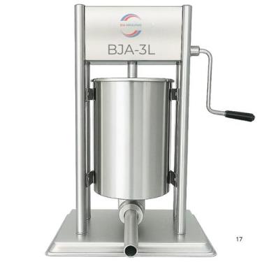 Imagem de Ensacadeira Canhão Linguiça Manual Aço Inox 3kg- Marca Bja