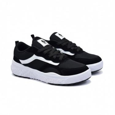 Imagem de Tenis Casual Sport Masculino King One, Adulto Cano Baixo estilo Old Skool - Academia Leve e Confortável (Preto, BR, Adulto, Numérico, 42)