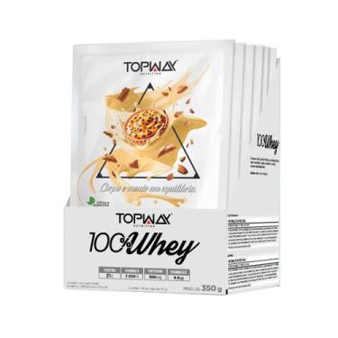 Imagem de Whey protein 100% sabor torta de maracujá topway display com 10 sachês