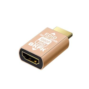 Imagem de BKFK Adaptador de emulador HDMI edid, emuladores, passagem confiável para extensor/receptor AV/Divisores de vídeo (1080P @ 60Hz-1 pacote)