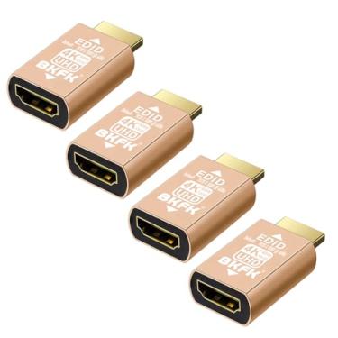 Imagem de BKFK Adaptador de emulador HDMI edid, emuladores, passagem confiável para extensor/receptor AV/Divisores de vídeo (4K-4Pack-default1080P)