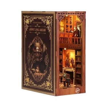 Imagem de Kit DIY De Mini Casa De Bonecas De Madeira Com Luz LED, Quebra-Cabeça 