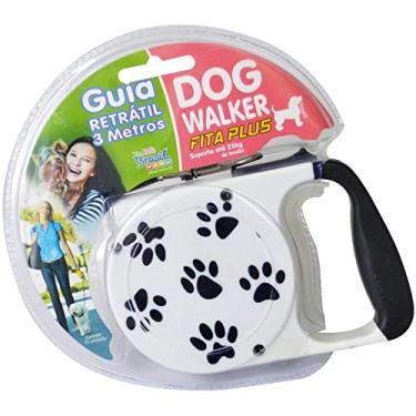 Imagem de Guia Retrátil Para Cachorros Dog Walker Branca
