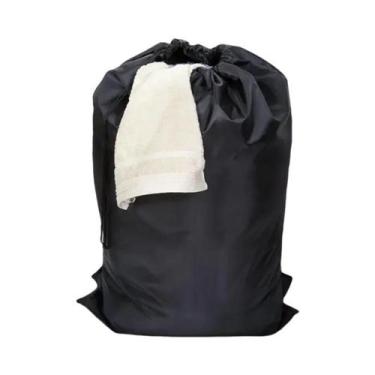 Imagem de Mochila Grande Impermeável De Poliéster Preta Para Lavanderia, Viagem,