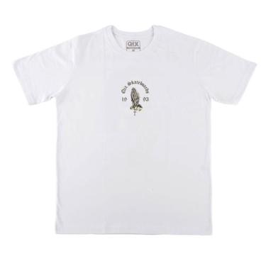 Imagem de CAMISETA QIX SKULL SKATEBOARD Cor:BrancoTamanho:P, Branco, P