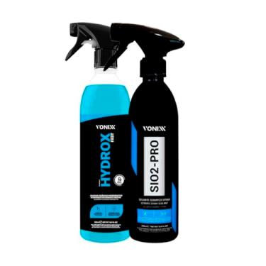 Imagem de Coating Cerâmico Hidrorreativo Hydrox Fast 500ml + Vitrificador Sio2 Pro 500ml Vonixx