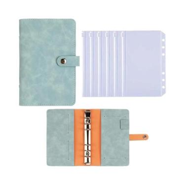 Imagem de Capa De Caderno A6 Para Crianças Em Couro PU Com 6 Furos Para Planejam