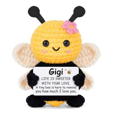 Imagem de Gigi Life is Sweeter with Your Love. A Tiny bee is here to Remind You How Much I Love You - Positive Bee Crochet Animal Gifts