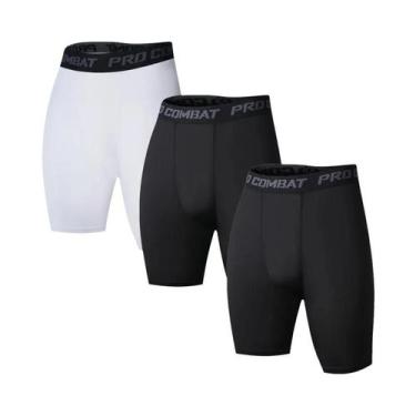 Imagem de Conjunto De 3 Cuecas Boxer Masculinas M-XXL De Secagem Rápida, Preto E