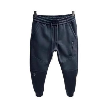 Imagem de Calças Jogger Casuais Masculinas De Pelúcia Grossa Para Outono Inverno