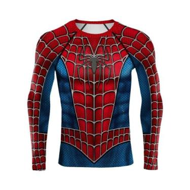 Imagem de Camisa De Compressão Masculina De Manga Longa Cosplay De Quadrinhos De