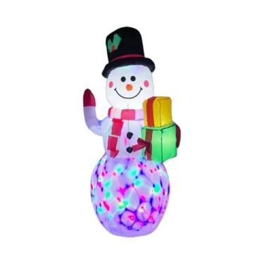 Imagem de Boneco De Neve Inflável Iluminado Por LED Para Decoração De Natal, Orn