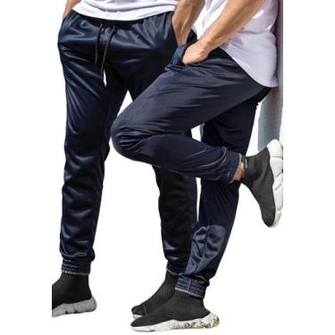 Imagem de Kit 2 Calças Jogger Masculina Skinny Helanca - Ben20Premium, Azul, GG