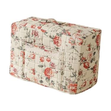 Imagem de shamjina Capa para máquina de costura com bolso, protetor contra poeira, capa protetora para mesa de canto de balcão, Style D