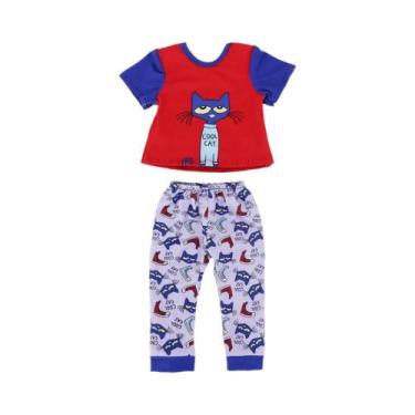 Imagem de Conjunto De Pijamas Para Boneca De 43CM, Multiestilo, Roupas Para Casa