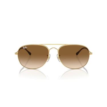 Imagem de Óculos de Sol Ray-Ban Bain Bridge 0RB3735 001/51 Tam 60 / Ouro - Lentes Marrom Gradiente
