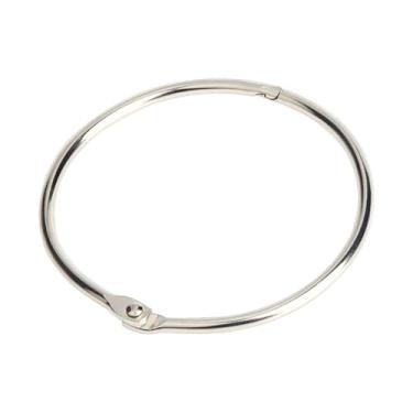 Imagem de Didiseaon 50 anéis de fichário de aço para livro de folhas soltas chaveiro para escola, casa, escritório, material de ferro, design fácil de abrir e fechar