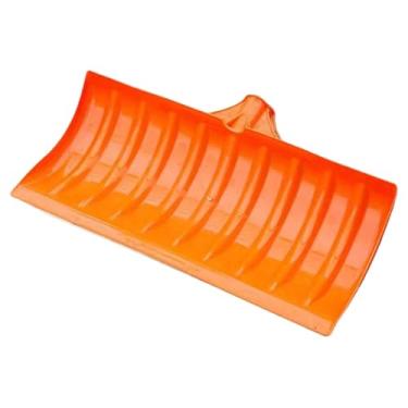 Imagem de Ｂｅｓｇａ Cabeça de reposição para pá de neve, multiuso, prática e, laranja, para calçadas, quintais e entradas de garagem. Cabo não incluído, Sem Chapa de aço