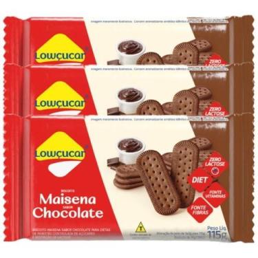 Imagem de Biscoito Maisena Chocolate Zero Lactose, Zero Açúcar Lowçucar contendo